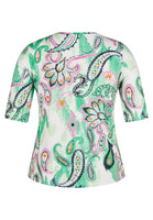 52-232350 - T-shirt ronde hals met paisley dessin