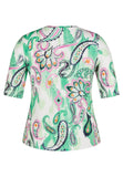 52-232350 - T-shirt ronde hals met paisley dessin