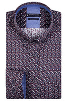 327013 - ButtonDown shirt in een geprinte minidessin