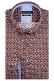 327013 - ButtonDown shirt in een geprinte minidessin