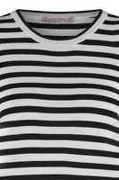 91500 - Luna stripe pullover met ronde hals en lange mouw