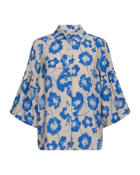 203347 - Fluss -blouse met grote mouw en bloemdessin