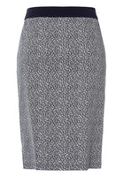102201 - Katoen stretch rechte rok met mini dessin