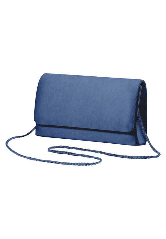 2160 4111 - Satijnen clutch met plooitjes