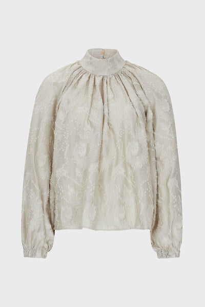 152183 - dumonda - Luxe blousetop met structuurdessin