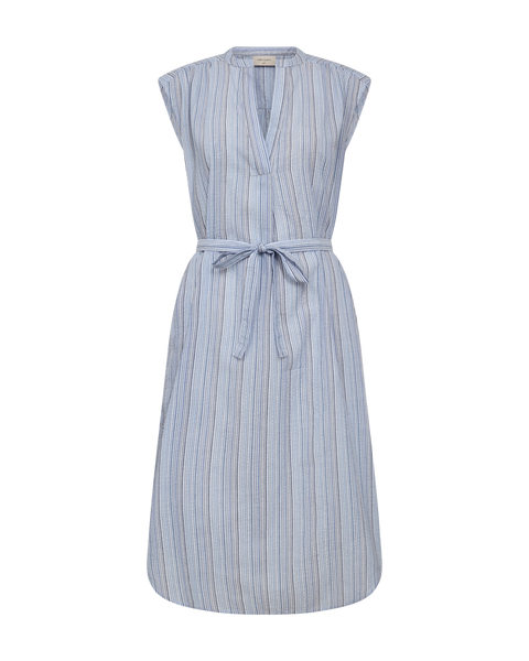 204199 - Sucre korte mouwloze jurk met streepdessin