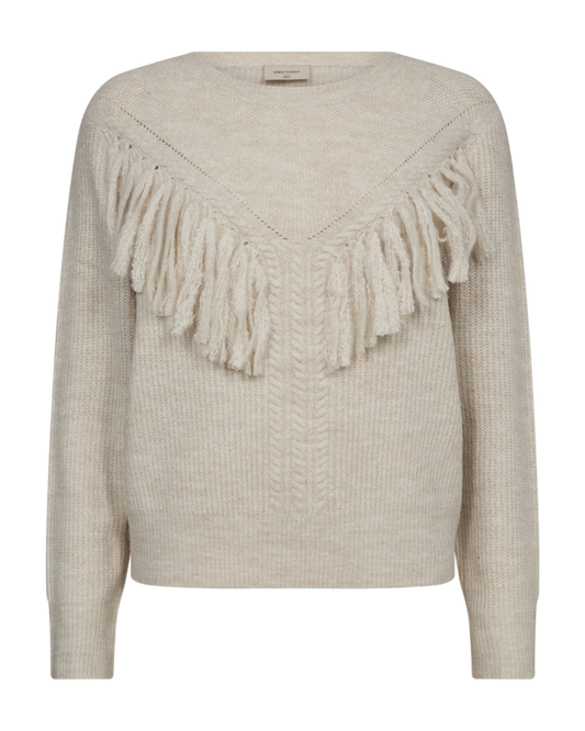 204479 - Fringe pullover met franjes