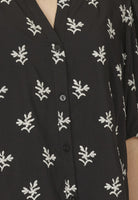 17157 - Varia blousetop met pofmouw en borduur