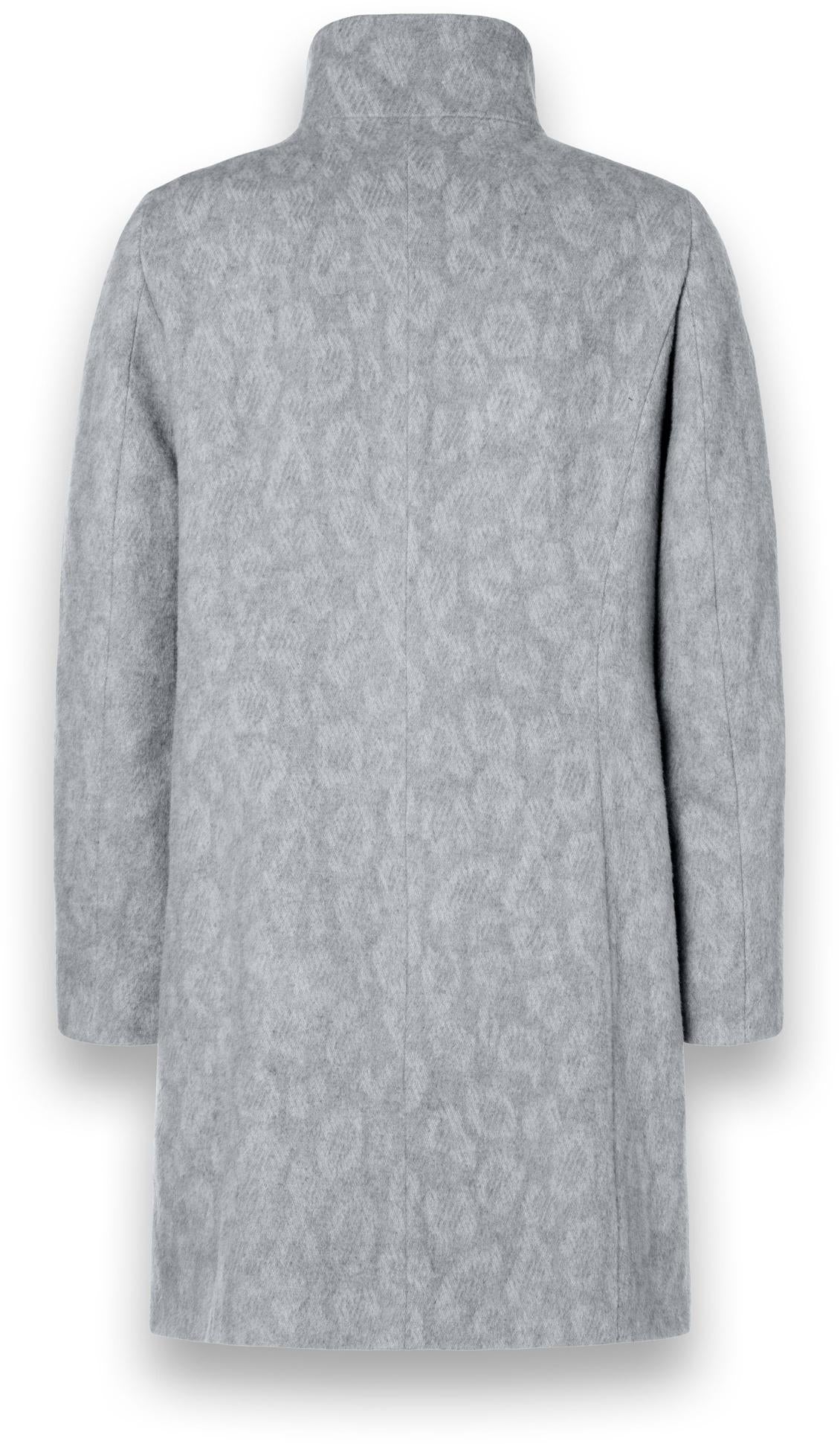 MC.607.31.243 - Flora wollen coat met ingeweven dessin 90cm