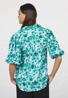 16108 - Ella24 blouse met pofmouw en dessin