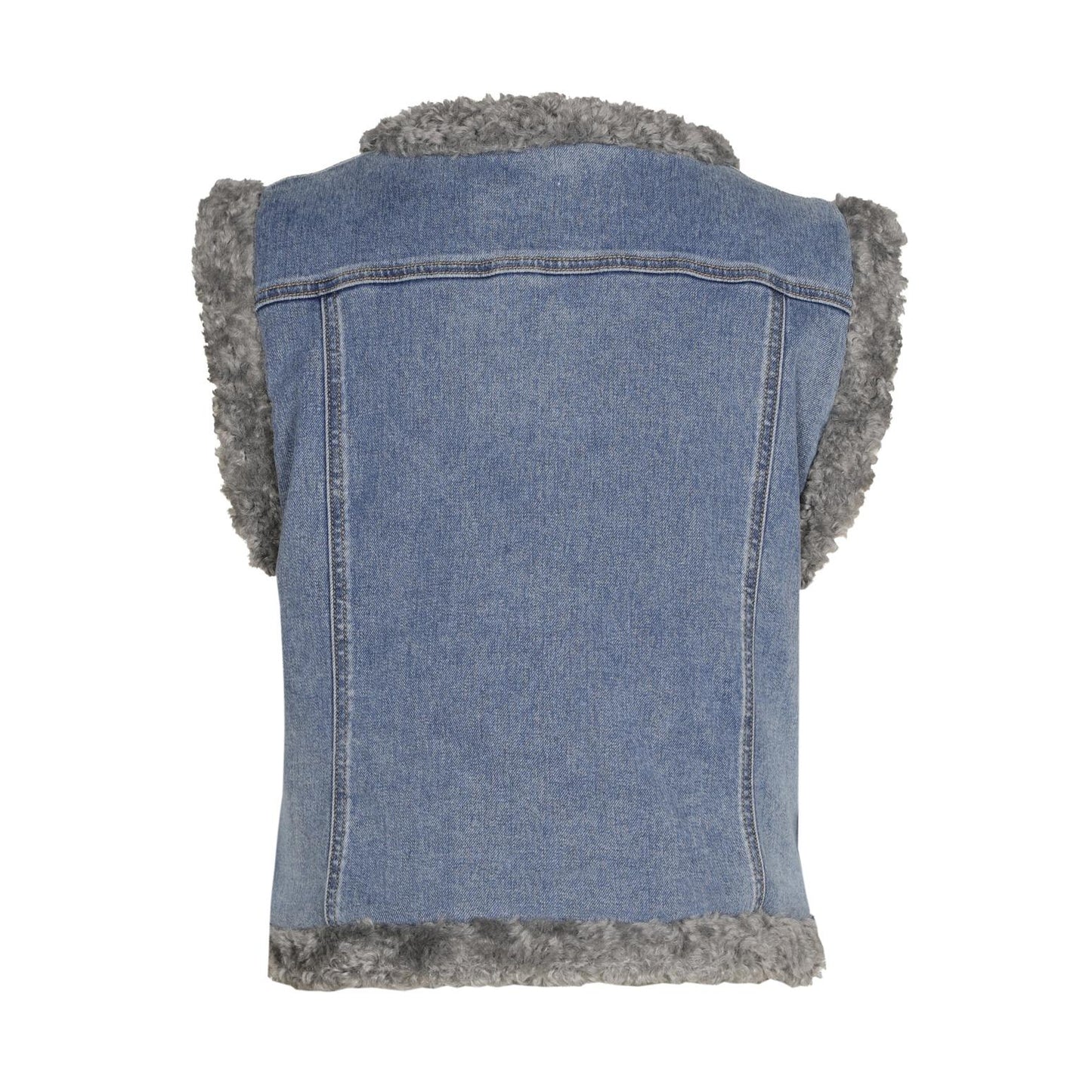 4801 - Reversible denim gillet met borg