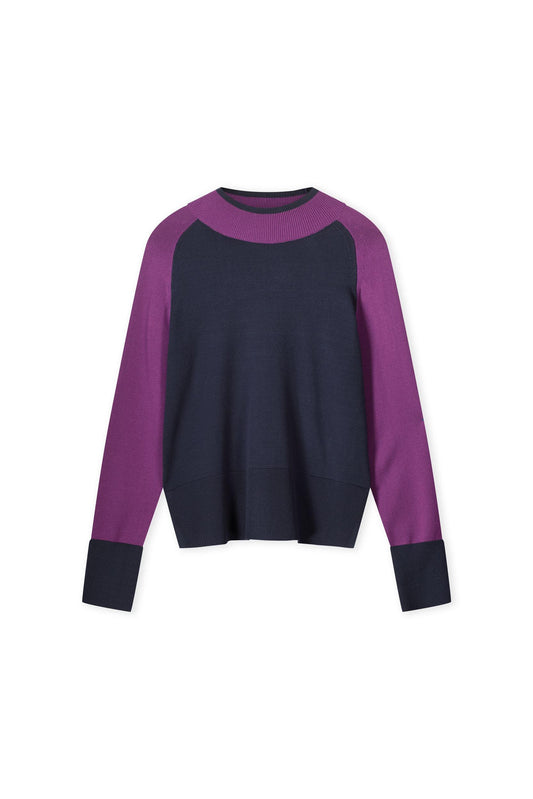 Colorblock Fenn - Colorblock pullover turtle hals