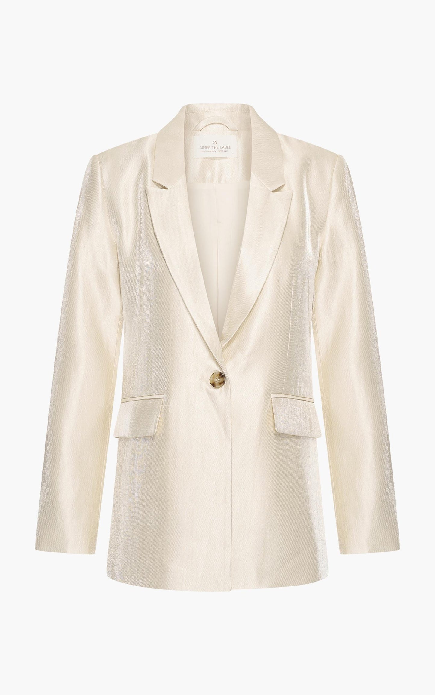 VinceA - VinceA glanzende suit blazer