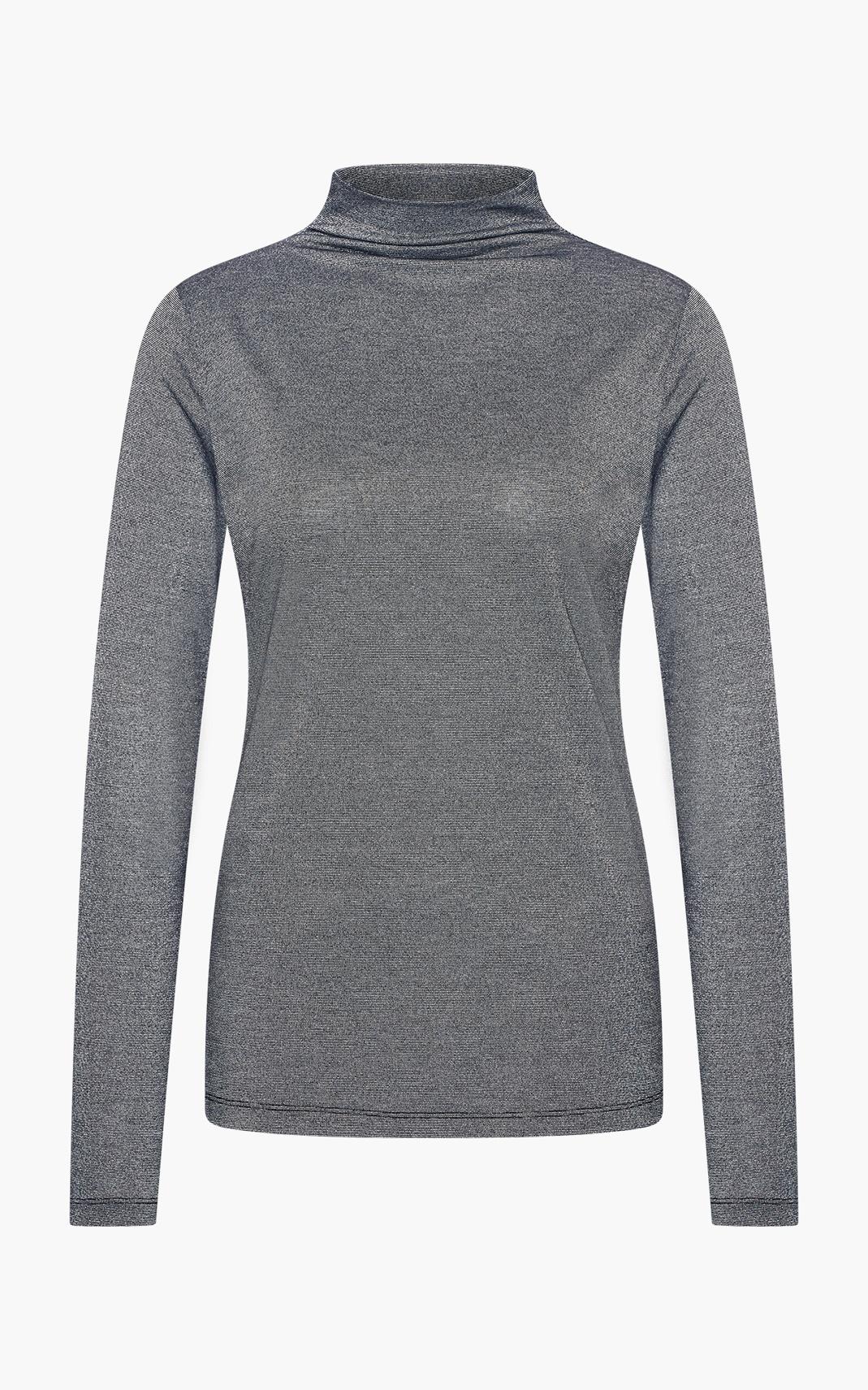 Izy - Lurex top met turtlehals