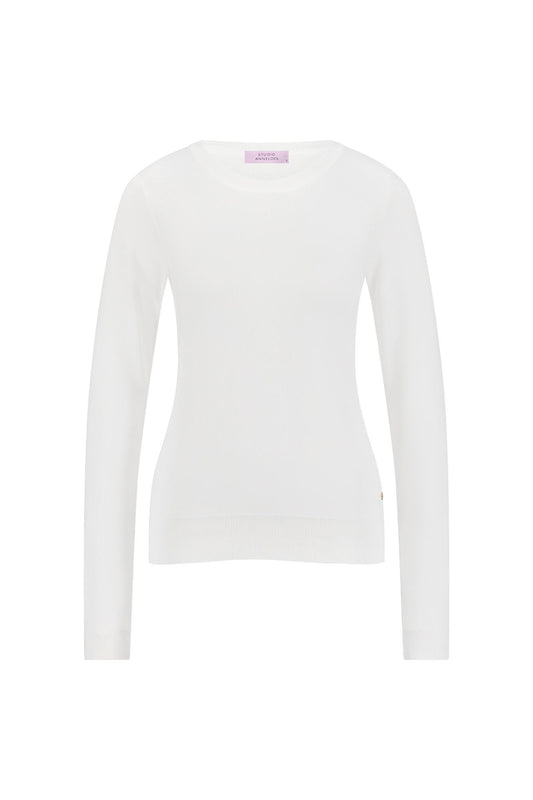 91520 - Lana pullover ronde hals van harde viscose