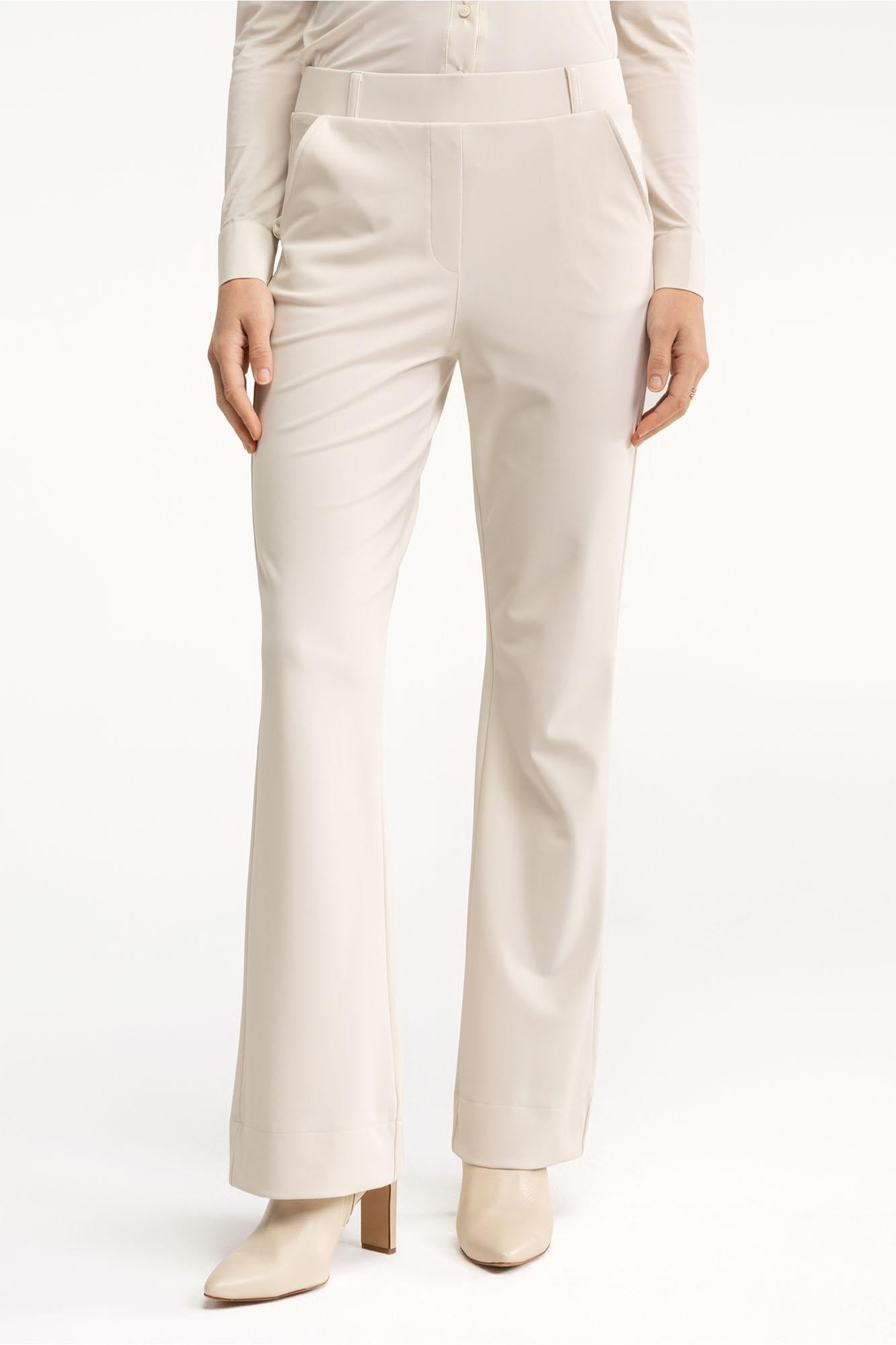 94800 - Flair bonded trousers met riemlusjes