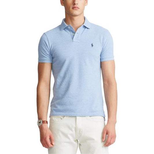 710 795080 - Basic polo solid mesh slim fit