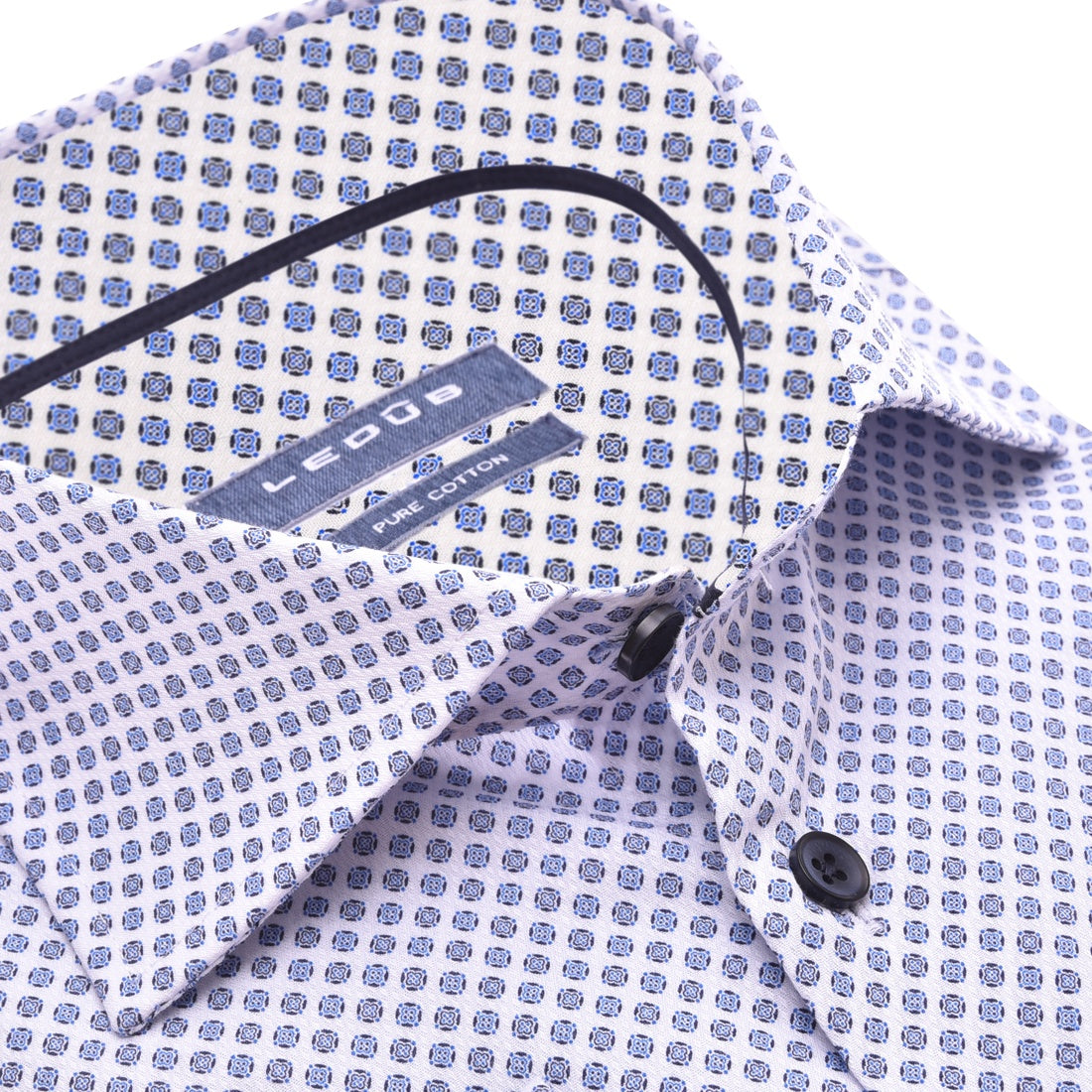 0141391 - Modern Fit - shirt met een overal klein dessin