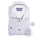 0141385 - Modern Fit - shirt met een overal klein dessin