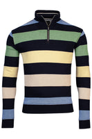 313101 - Sweatshirt met rits in een pique in een frisse str